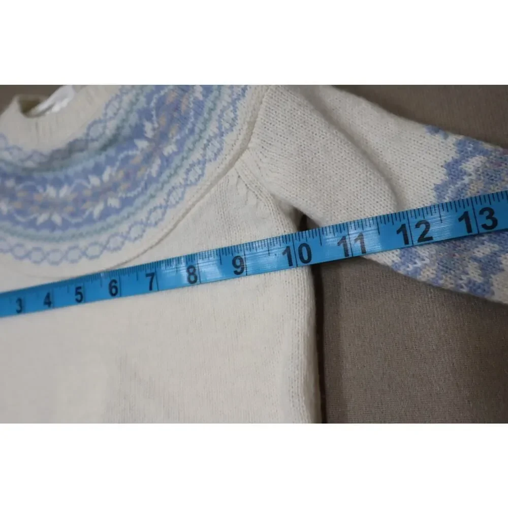 Ralph Lauren Baby Cream‎ and Blue Knit Sweater and Pant Set Size 3-6M